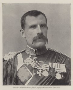 Fighting Mac, Mayor General Hector A Macdonald, comandante de la Brigada Highland en Sudáfrica de English Photographer
