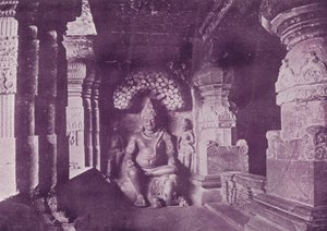 Figura de Indra, Cuevas de Ellora de English Photographer