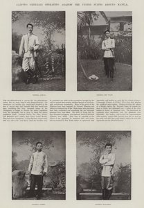 Generales filipinos operando contra los Estados Unidos alrededor de Manila de English Photographer