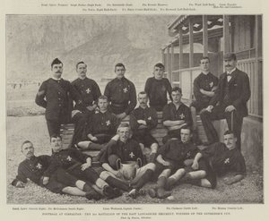 Fútbol en Gibraltar, el 2º Batallón del Regimiento de East Lancashire, Ganadores de la Copa del Gobernador