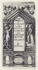 G Boccaccio, El modelo de la inteligencia, Decameron, T Cotes para B Allen y W Hope 1634 de English Photographer