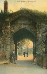 Puerta de Entrada, Castillo de Nottingham de English Photographer