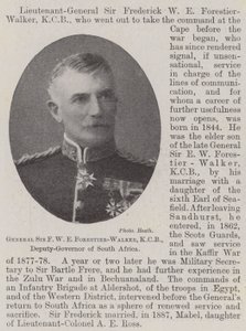 General Sir F W E Forestier-Walker, KCB, Vicegobernador de Sudáfrica