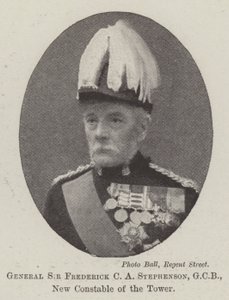 General Sir Frederick C A Stephenson, GCB, Nuevo Alcaide de la Torre de English Photographer