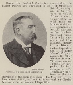 General Sir Frederick Carrington de English Photographer