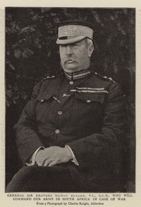 El General Sir Redvers Henry Buller, VC, GCB, quien comandará nuestro ejército en Sudáfrica en caso de guerra de English Photographer