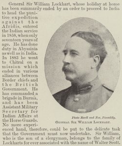 General Sir William Lockhart de English Photographer