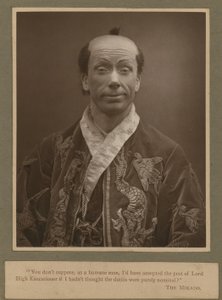 George Grossmith como Ko-Ko en El Mikado de English Photographer
