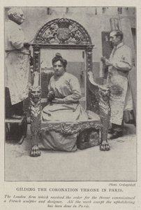 Dorado del Trono de la Coronación en París de English Photographer