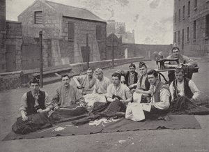 Gordon Highlanders haciendo Kilts de English Photographer
