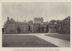 Castillo de Greystoke, Cumberland, la Residencia del Sr. Henry Charles Howard de English Photographer