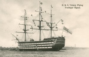 HMS Victory, ondeando la señal de Trafalgar