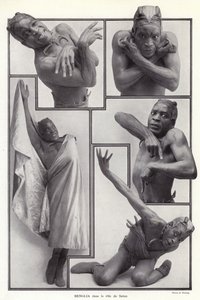 Habib Benglia, bailarín y actor francés nacido en Argelia en el papel de Satanás en Un Soir de Folie en el Folies Bergère, París de English Photographer