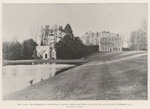 Hall Barn, la residencia de Sir Edward Lawson, donde el Príncipe de Gales fue entretenido el 13-14 de diciembre de English Photographer