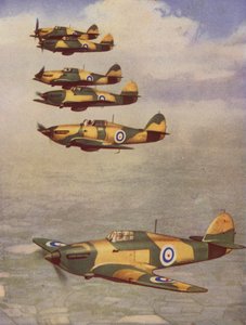 Hawker Hurricanes (foto en color)