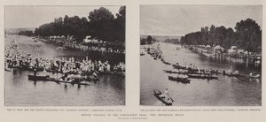 Regata de Henley en el año de la coronación, dos heats importantes de English Photographer