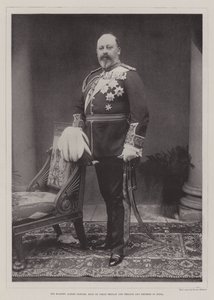 Su Majestad Alberto Eduardo, rey de Gran Bretaña e Irlanda y emperador de la India de English Photographer
