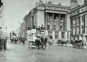 Autobuses de caballos en Waterloo Place, 1895 de English Photographer