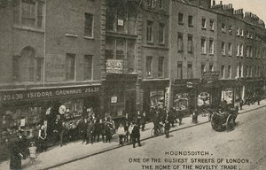Houndsditch, Una de las Calles Más Transitadas de Londres, el Hogar del Comercio de Novedades, Londres de English Photographer