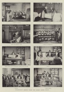 Lecciones de economía doméstica bajo la Junta Escolar de Londres de English Photographer
