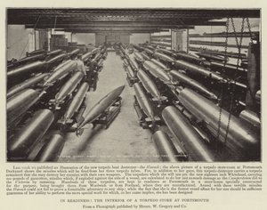 En preparación, el interior de un almacén de torpedos en Portsmouth de English Photographer