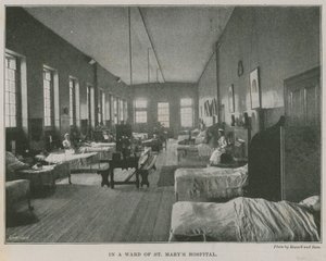 En una sala del Hospital de St Mary, Londres de English Photographer