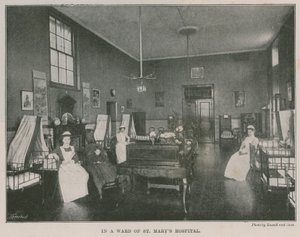 En una sala del Hospital de St Mary, Londres de English Photographer