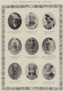 Representantes Indios en la Coronación de English Photographer