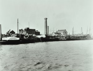 Estación de Bombeo de Isle of Dogs: exterior, 1895 de English Photographer