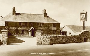 Jamaica Inn, Bolventor, Cornualles, famoso por estar asociado con el contrabando de Cornualles y celebrado en el libro del mismo nombre por Daphne Du Maurier de English Photographer