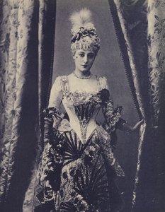 Kate Vaughan, actriz del Teatro Gaiety inglés (foto en blanco y negro) de English Photographer