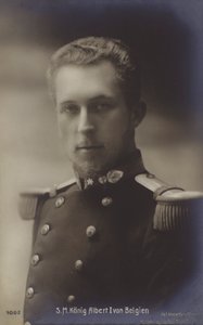 Rey Alberto I de Bélgica (foto b/n)