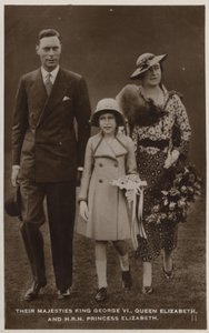 Rey Jorge VI, Reina María y su hija mayor, la Princesa Isabel de English Photographer