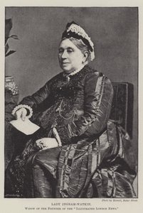 Lady Ingram-Watkin, viuda del fundador de Illustrated London News