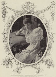 Lady Margaret Grosvenor, hija del Duque de Westminster, casada con el Príncipe Adolfo de Teck