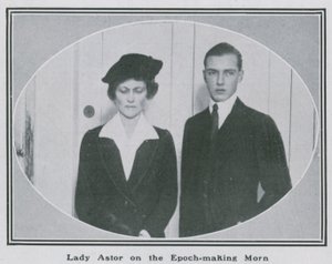 Lady Nancy Astor en la mañana histórica de English Photographer