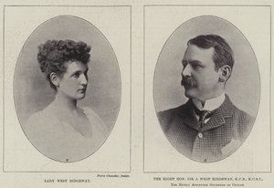 Lady West Ridgeway y el Muy Honorable Sir Joseph West Ridgeway