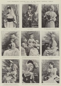 Baile de Disfraces de Lady Wolseley en el Hospital Real, Dublín de English Photographer