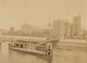 Palacio de Lambeth y muelle de English Photographer