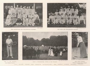 Los torneos de tenis y croquet de la semana pasada y el cricket de las escuelas públicas de English Photographer