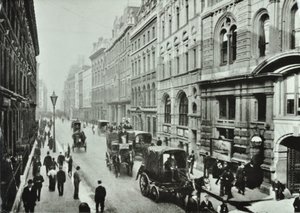 Leadenhall Street, Ciudad de Londres, 1895 de English Photographer