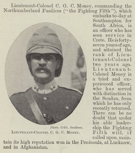 Teniente-Coronel C G C Money de English Photographer