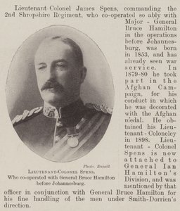 Teniente Coronel Spens, quien cooperó con el General Bruce Hamilton antes de Johannesburgo de English Photographer