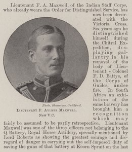 Teniente F Aylmer Maxwell, Nuevo VC de English Photographer
