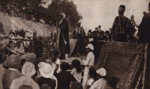 Lord Balfour habla en apoyo de la creación de un Estado judío en Palestina de English Photographer