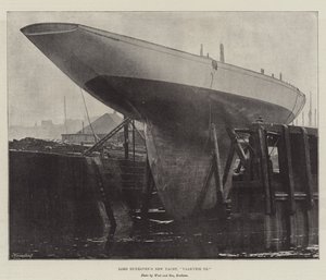 El nuevo yate de Lord Dunraven, Valkyrie III de English Photographer