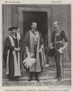 Lord Kitchener en Cambridge, el Sirdar con sus ropas de LLD de English Photographer