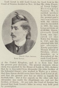 Lord Lovat de English Photographer