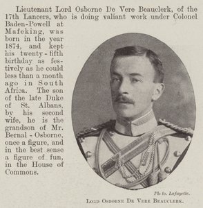 Lord Osborne De Vere Beauclerk de English Photographer