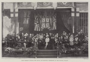 Lord Roberts inaugurando la Exposición Naval y Militar en el Crystal Palace de English Photographer